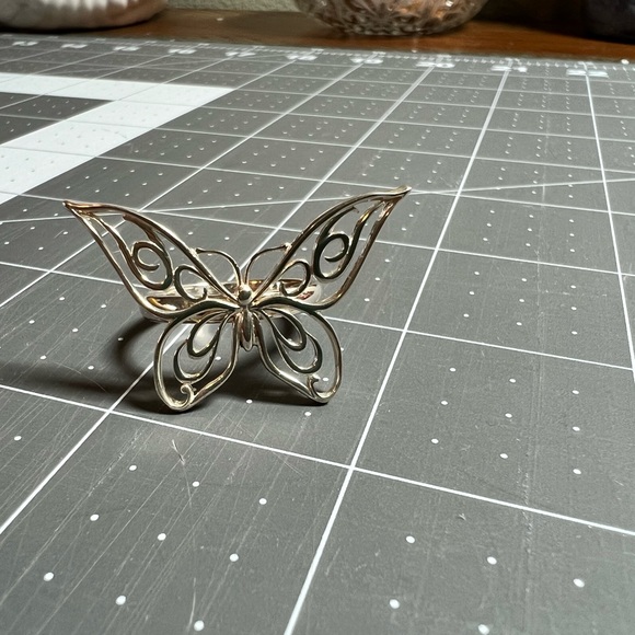 Tiffany & Co. Sterling Silver Butterfly Ring - Size 8 - Picture 5 of 5